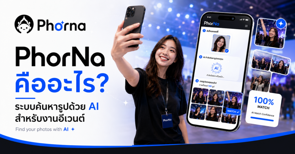 ผู้ร่วมงานใช้ Phorna เพื่อค้นหารูปตัวเองจากงานอีเวนต์ด้วย AI